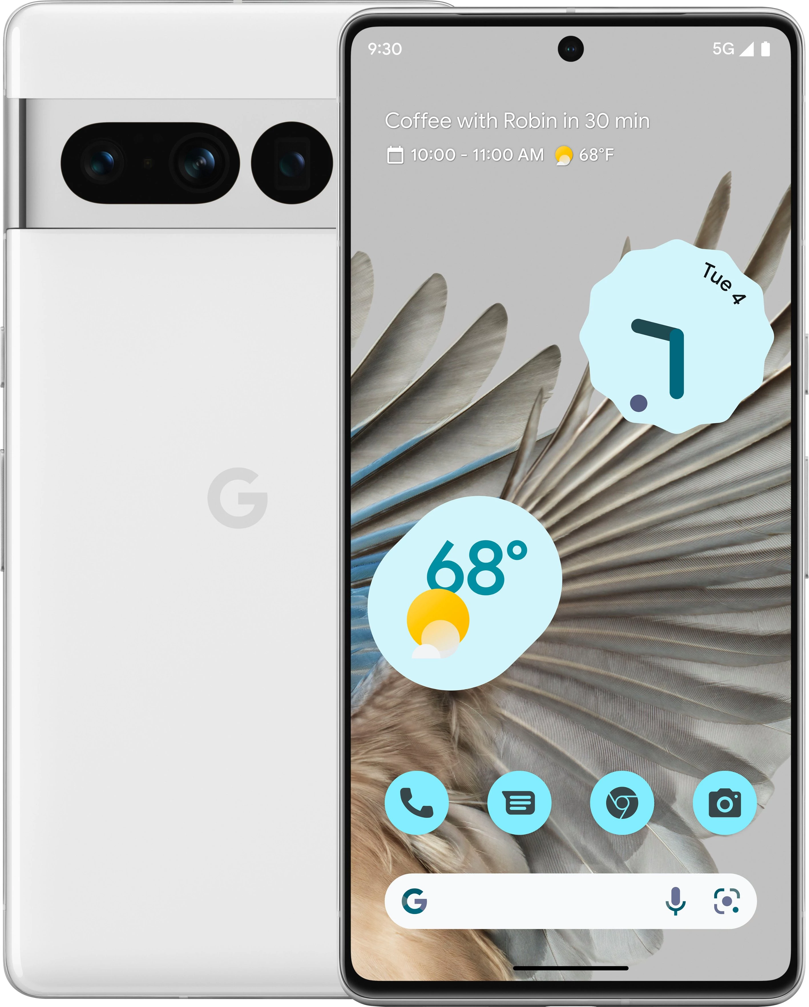 Google Pixel 7 Pro 5G 128GB 12GB RAM Dual fehér
