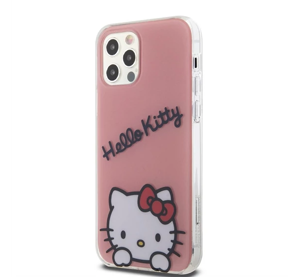 Hello Kitty IML Daydreaming Logo Apple iPhone 12/12 Pro hátlap tok, rózsaszín