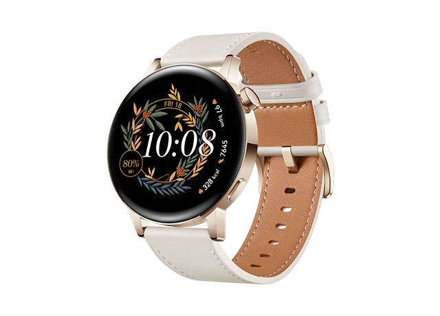 Huawei Watch GT 3 Elegant 42mm fehér bőr szíj