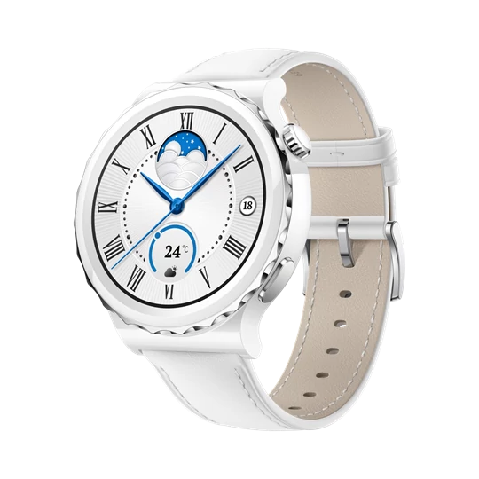 Huawei WATCH GT 3 Pro 43mm Fehér bőr szíj
