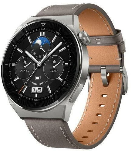 Huawei WATCH GT 3 Pro 46mm Szürke bőr szíj