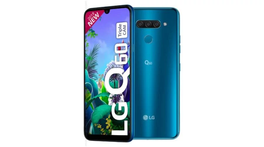LG Q60 64GB Dual LMX525, kék, Gyártói garancia