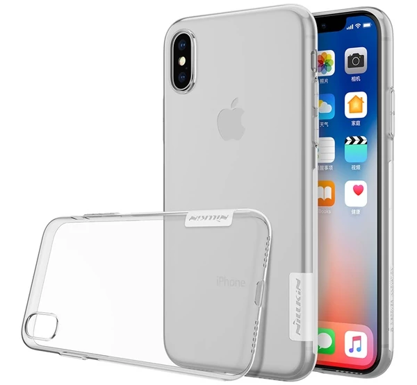 Nillkin Nature Apple iPhone XS/X, szilikon tok, átlátszó