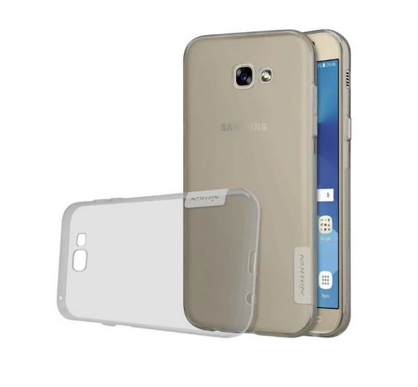 Nillkin Nature Samsung A320 Galaxy A3 (2017), szilikon tok, fekete-átlátszó