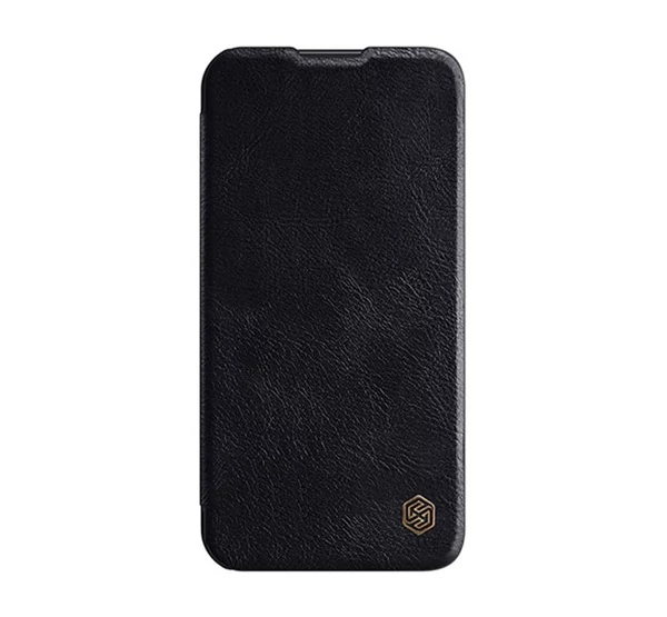 Nillkin Qin Pro Apple iPhone 14 Pro bőr  flip tok, fekete