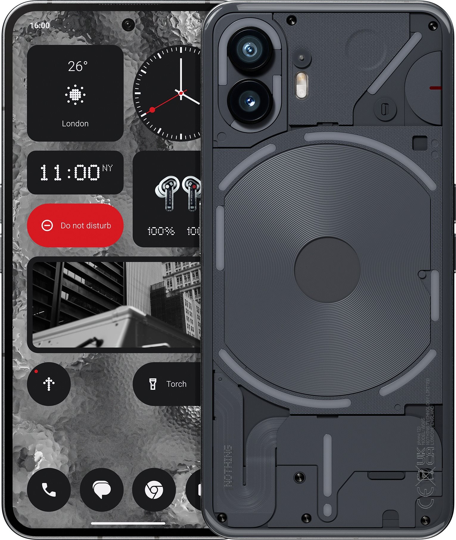 Nothing Phone (2) 5G 512GB 12GB RAM Dual fekete
