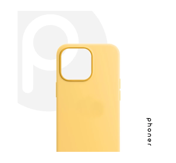 Phoner Apple iPhone 13 mini szilikon tok, sárga