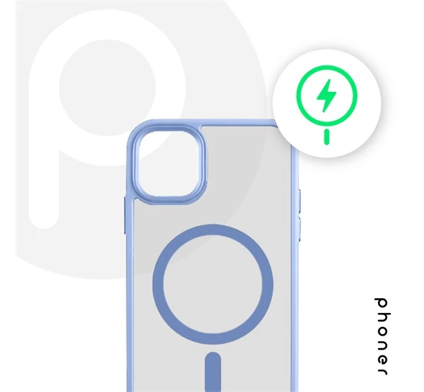 Phoner Apple iPhone 11 Pro Hybrid Mag MagSafe kemény hátlap tok, égkék