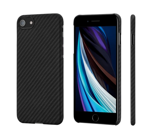 Pitaka MagEZ Apple iPhone SE 2022/2020 tok, Twill, fekete