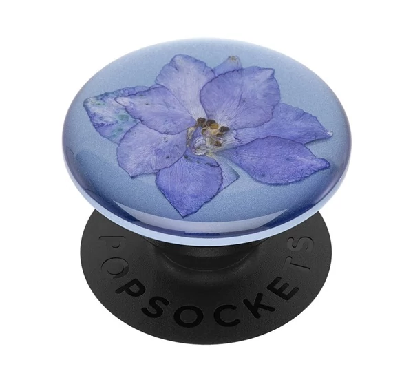 Popsockets telefontartó, Pressed Flower Larkspur Purple