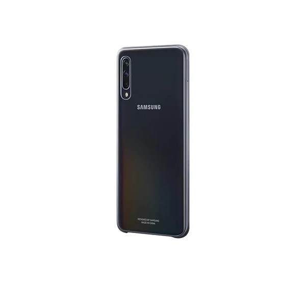 Samsung A505 Galaxy A50 Gradation Cover, gyári színátmenetes tok, fekete, EF-AA505CB