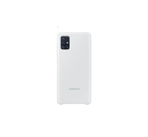Samsung A515 Galaxy A51 Silicone Cover, gyári szilikon tok, fehér, EF-PA515TW