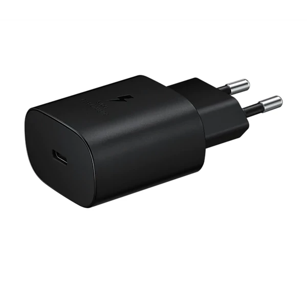Samsung EP-TA800NB Type-C hálózati gyorstöltő, 25W, fekete (Retail-pack, dobozos)