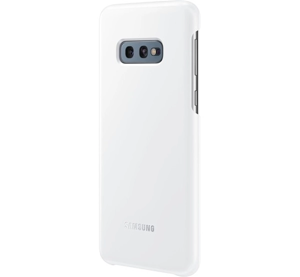 Samsung G970 Galaxy S10e LED Cover, gyári tok, fehér, EF-KG970CW