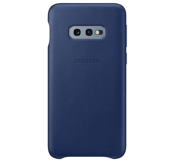 Samsung G970 Galaxy S10e Leather Cover, gyári bőr tok, kék, EF-VG970LN