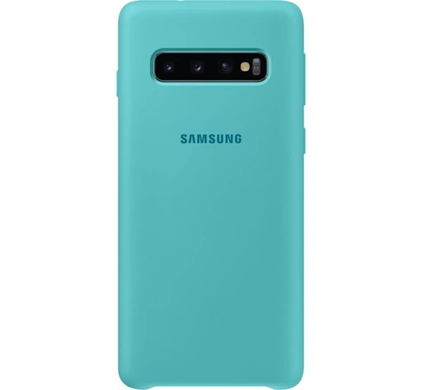 Samsung G973 Galaxy S10 Silicone Cover, gyári szilikon tok, zöld, EF-PG973TG