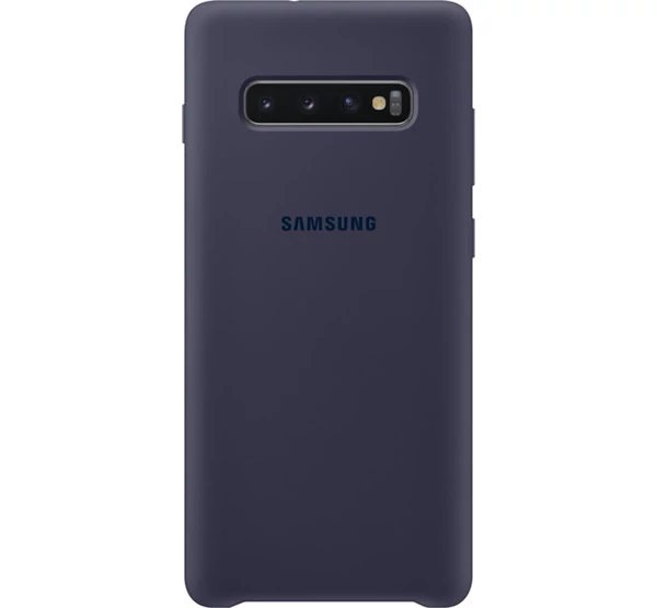 Samsung G975 Galaxy S10+ Silicone Cover, gyári szilikon tok, sötétkék, EF-PG975TN