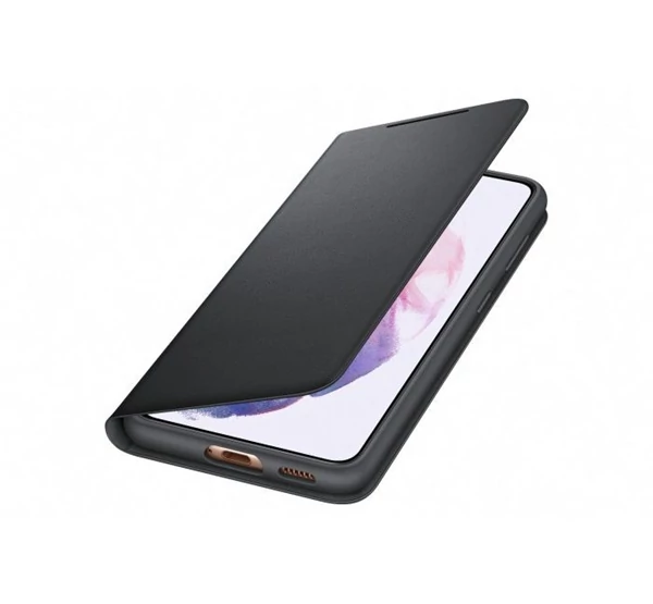 Samsung G991 Galaxy S21 LED View Cover, gyári flip tok, fekete, EF-NG991PB
