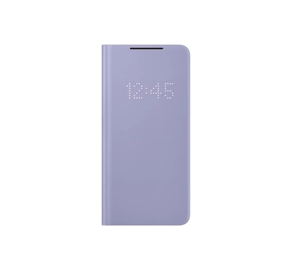 Samsung G996 Galaxy S21+ LED View Cover, gyári flip tok, lila, EF-NG996PV