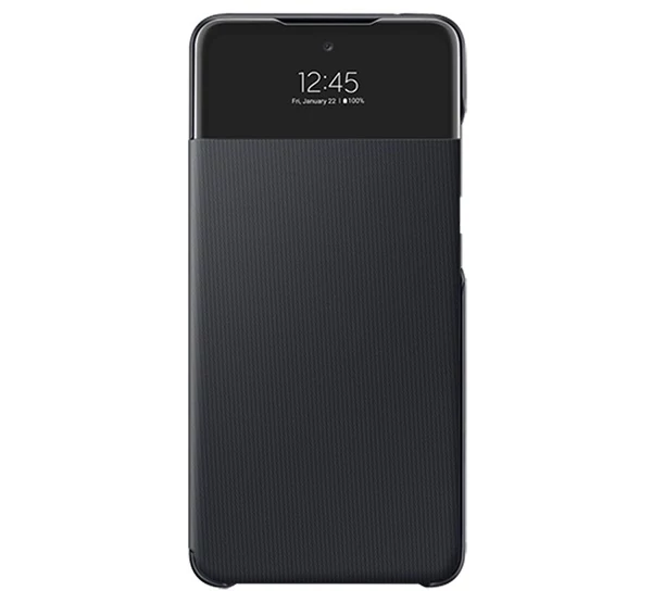 Samsung Galaxy A52/A52s LED View Cover, gyári flip tok, fekete, EF-EA525PBE