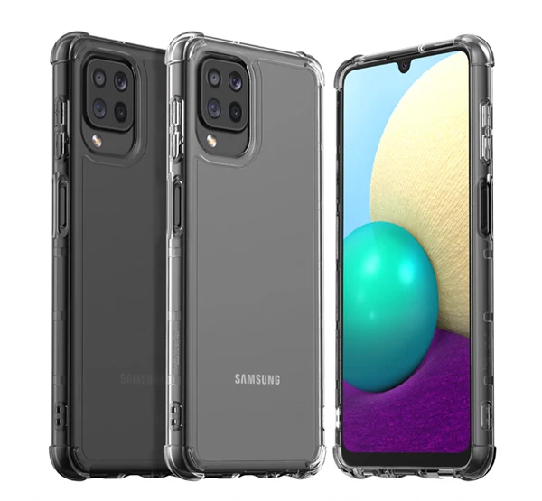 Samsung Galaxy M32 matt ütésálló gyári tok, füstszínű (GP-FPM325KDABW)