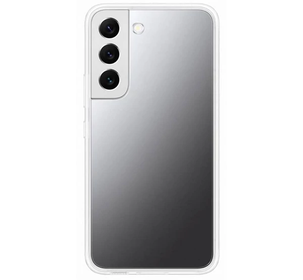 Samsung Galaxy S22 Frame Cover, gyári tok, átlátszó, EF-MS901CT