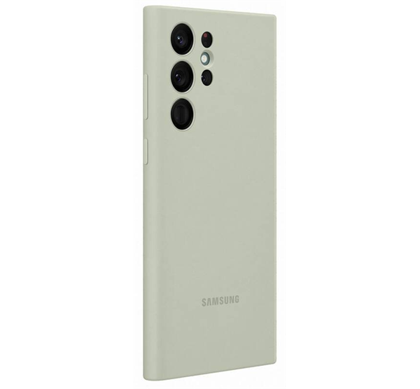 Samsung Galaxy S22 Ultra Silicone Cover, gyári szilikon tok, zöld, EF-PS908TM