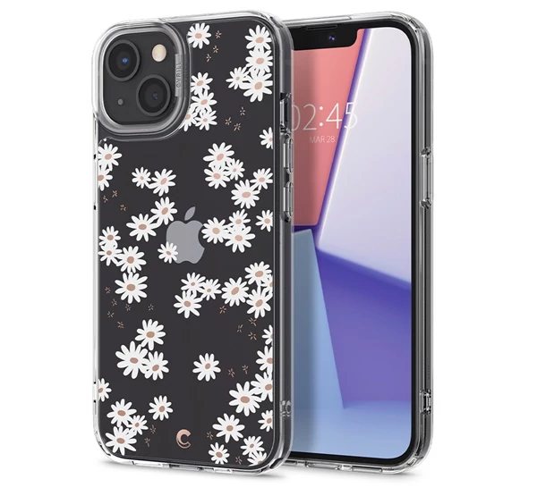 Cyrill by Spigen Apple iPhone 13 mini Cecile tok, White Daisy