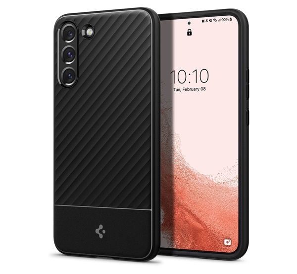 Spigen Core Armor Samsung Galaxy S22 Matte Black tok, fekete