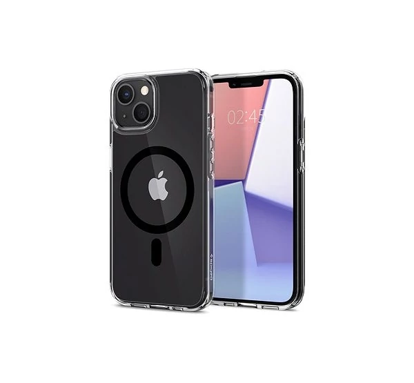 Spigen Crystal Hybrid Mag Apple iPhone 13 mini Magsafe tok, fekete