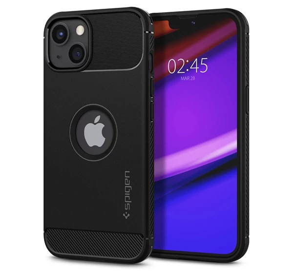 Spigen Rugged Armor Apple iPhone 13 mini Matte Black tok, fekete