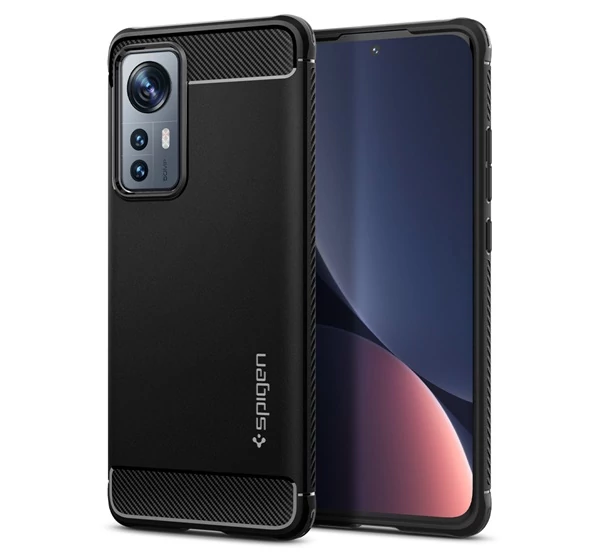 Spigen Rugged Armor Xiaomi 12/12X Black tok, fekete