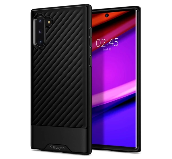 Spigen Core Armor Samsung Galaxy Note 10 Matte Black tok, fekete