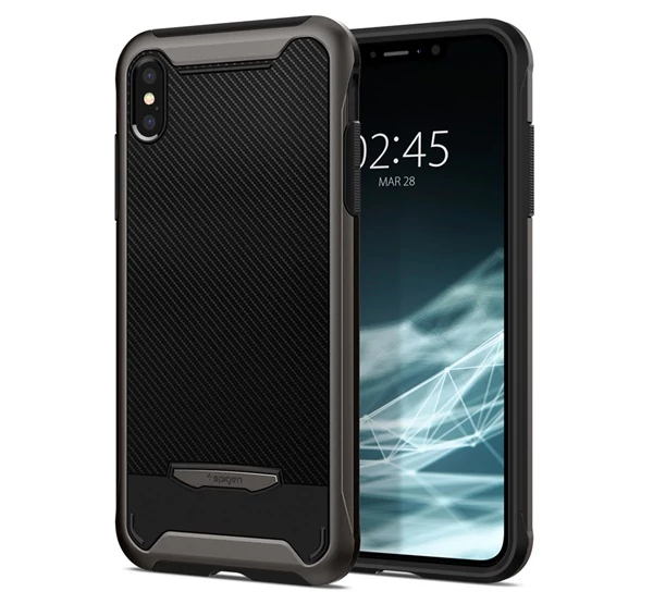 Spigen Hybrid NX Apple iPhone Xs Max Gunmetal tok, szürke