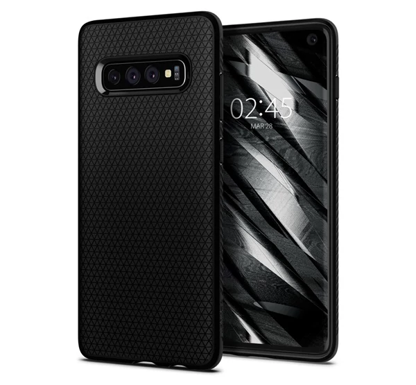 Spigen Liquid Air Samsung Galaxy S10 Matte Black tok, fekete