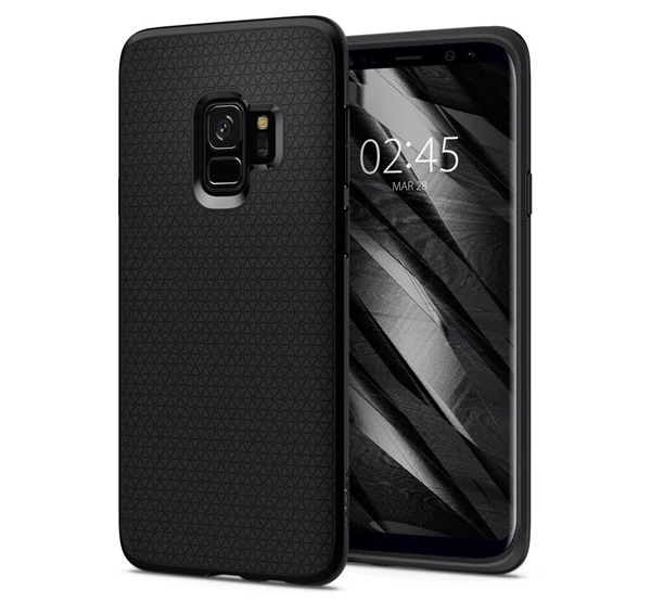 Spigen Liquid Air Samsung Galaxy S9 Matte Black tok, fekete