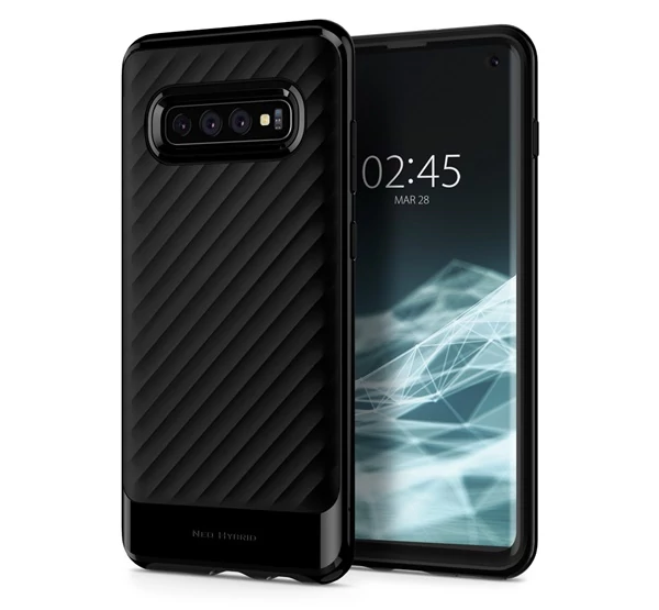 Spigen Neo Hybrid Samsung Galaxy S10 Midnight Black tok, fekete