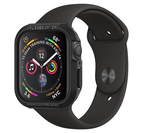 Spigen Rugged Armor Apple Watch S7 (41mm)/S6/SE/S5/S4 40mm tok, Fekete
