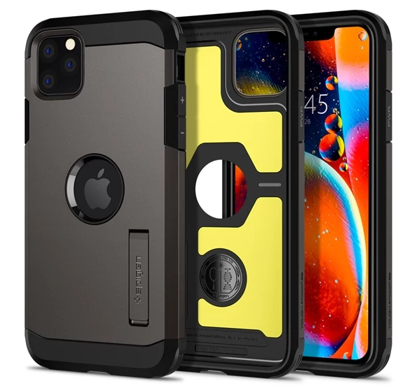 Spigen Tough Armor Apple iPhone 11 Pro Max Gunmetal tok, szürke