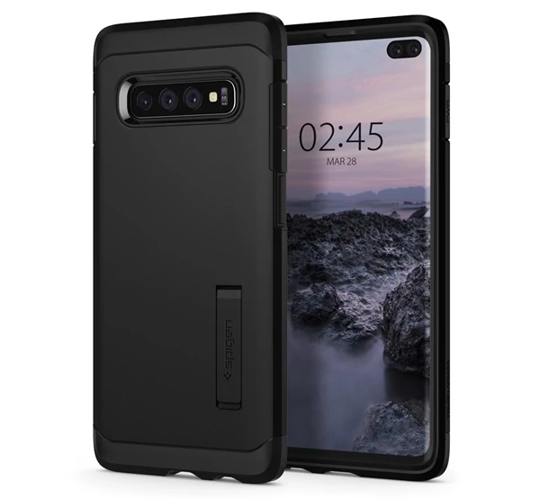 Spigen Tough Armor Samsung Galaxy S10+ Black tok, fekete
