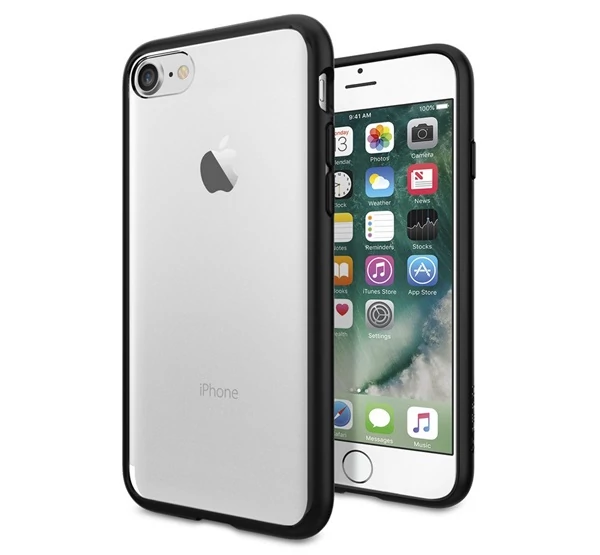 Spigen Ultra Hybrid Apple iPhone SE 2022/2020/8/7 Black tok, fekete