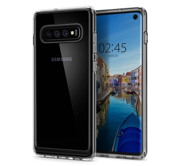 Spigen Ultra Hybrid Samsung Galaxy S10 Crystal Clear tok, átlátszó