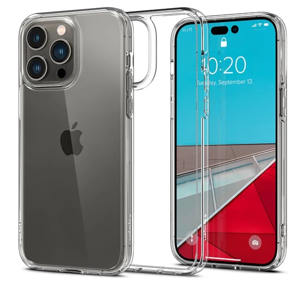 Spigen Ultra Hybrid Apple iPhone 14 Pro Frost Clear tok, matt átlátszó