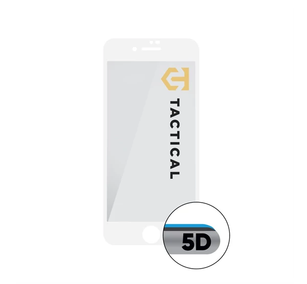 Tactical Glass Shield 5D Apple iPhone 7/8/SE2020/SE2022 kijelzővédő üvegfólia, fehér