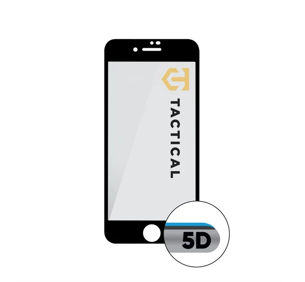 Tactical Glass Shield 5D Apple iPhone 7/8/SE2020/SE2022 kijelzővédő üvegfólia, fekete