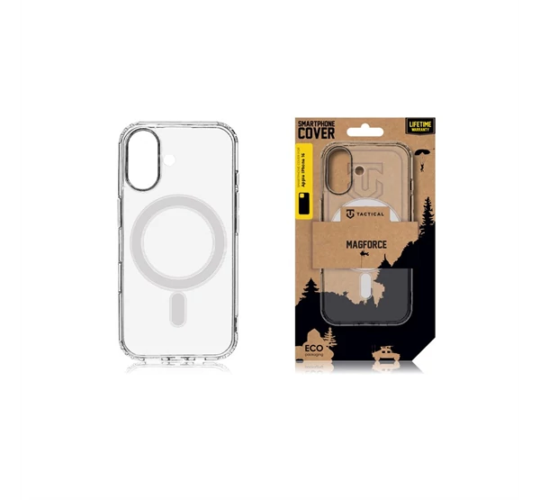 Tactical MagForce Apple iPhone 16 MagSafe kompatibilis tok, átlátszó