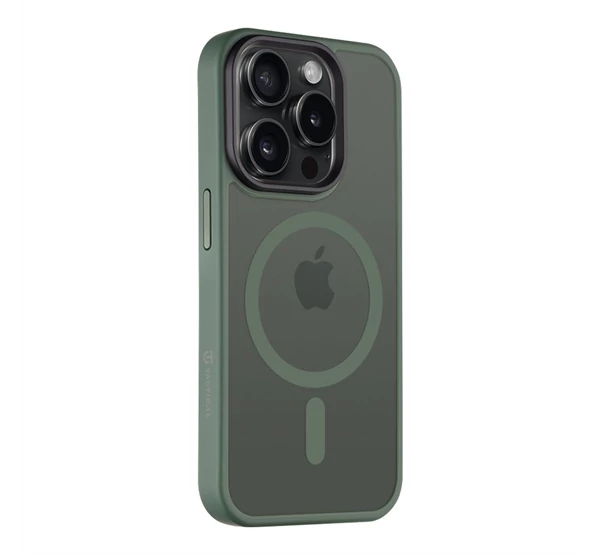 Tactical MagForce Hyperstealth Apple iPhone 15 Pro Magsafe hátlap tok, zöld