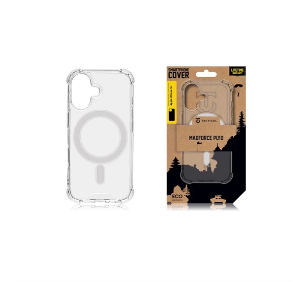 Tactical MagForce Plyo Apple iPhone 16 MagSafe kompatibilis tok, átlátszó