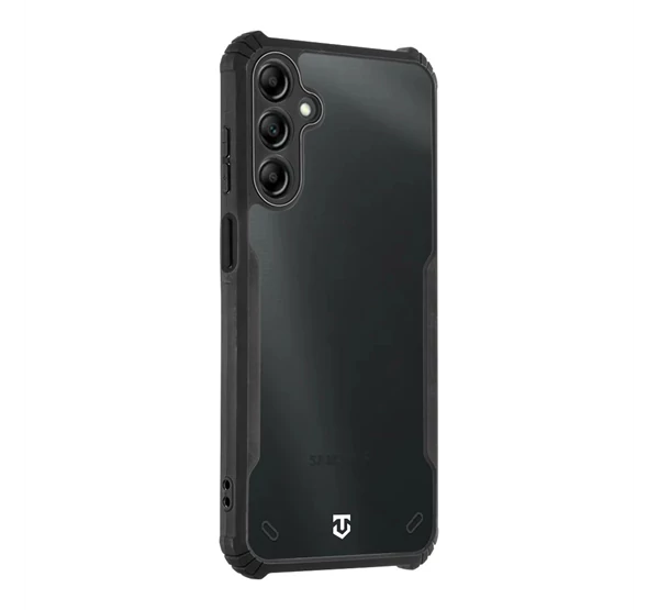 Tactical Quantum Stealth Samsung Galaxy A15 4G/A15 5G hátlap tok, átlátszó/fekete