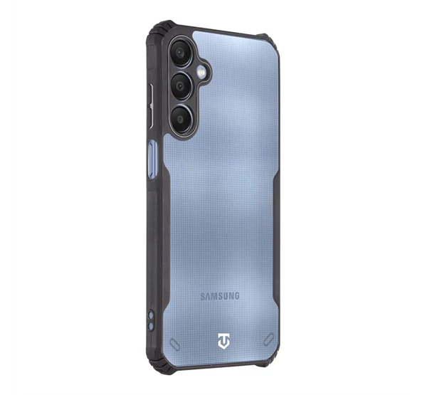 Tactical Quantum Stealth Samsung Galaxy A25 5G hátlap tok, átlátszó/fekete